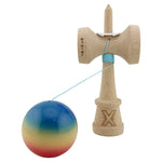 Kendama X Originala, Profesionala, Flippy, Super Sticky cu Cupe Mari KING SIZE V3, Gaura in Baza, Rulment Metalic, din
