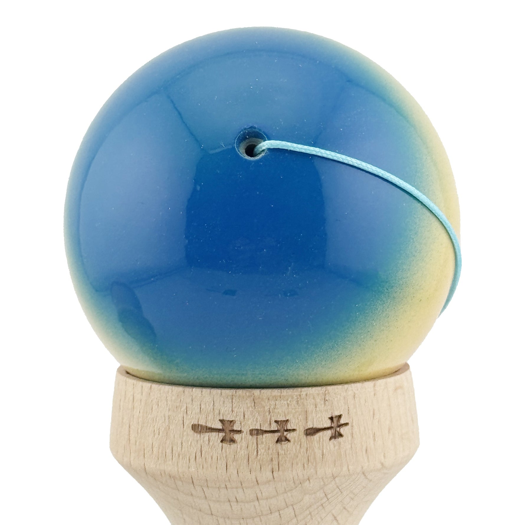 Kendama X Originala, Profesionala, Flippy, Super Sticky cu Cupe Mari KING SIZE V3, Gaura in Baza, Rulment Metalic, din