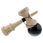 Kendama X Originala, Profesionala, Flippy, Super Sticky cu Cupe Mari KING SIZE V3, Gaura in Baza, Rulment Metalic, din