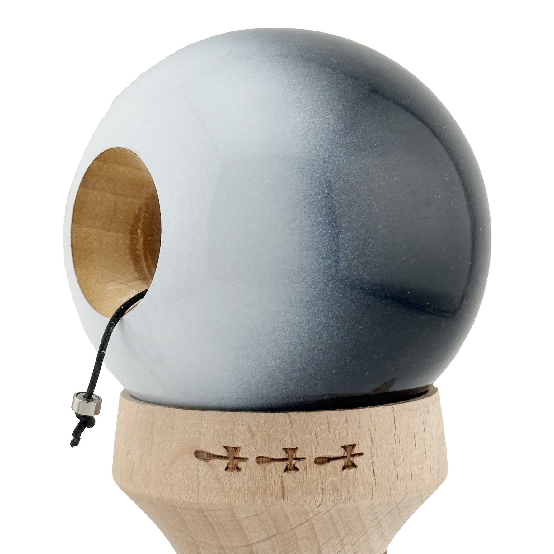 Kendama X Originala, Profesionala, Flippy, Super Sticky cu Cupe Mari KING SIZE V3, Gaura in Baza, Rulment Metalic, din
