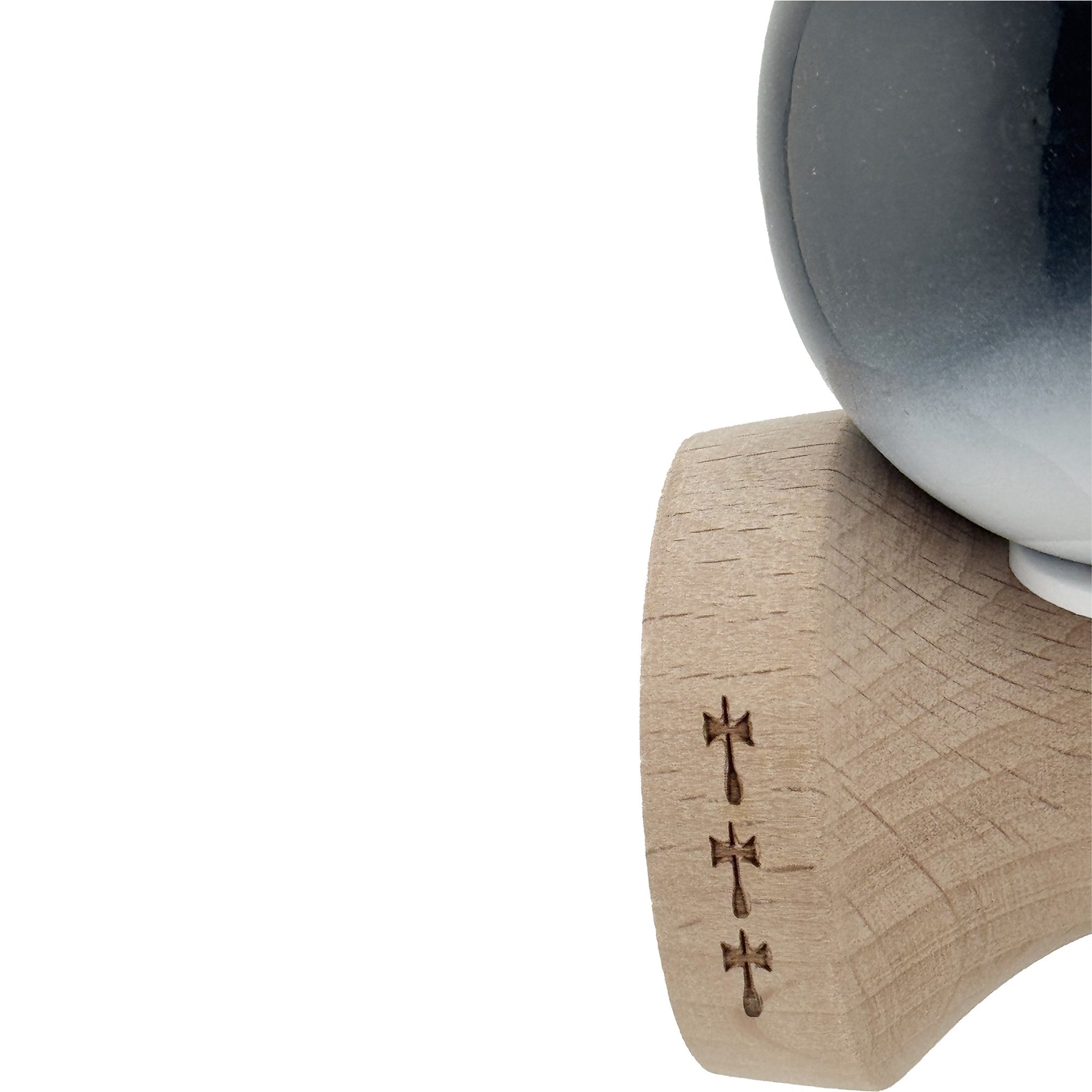 Kendama X Originala, Profesionala, Flippy, Super Sticky cu Cupe Mari KING SIZE V3, Gaura in Baza, Rulment Metalic, din