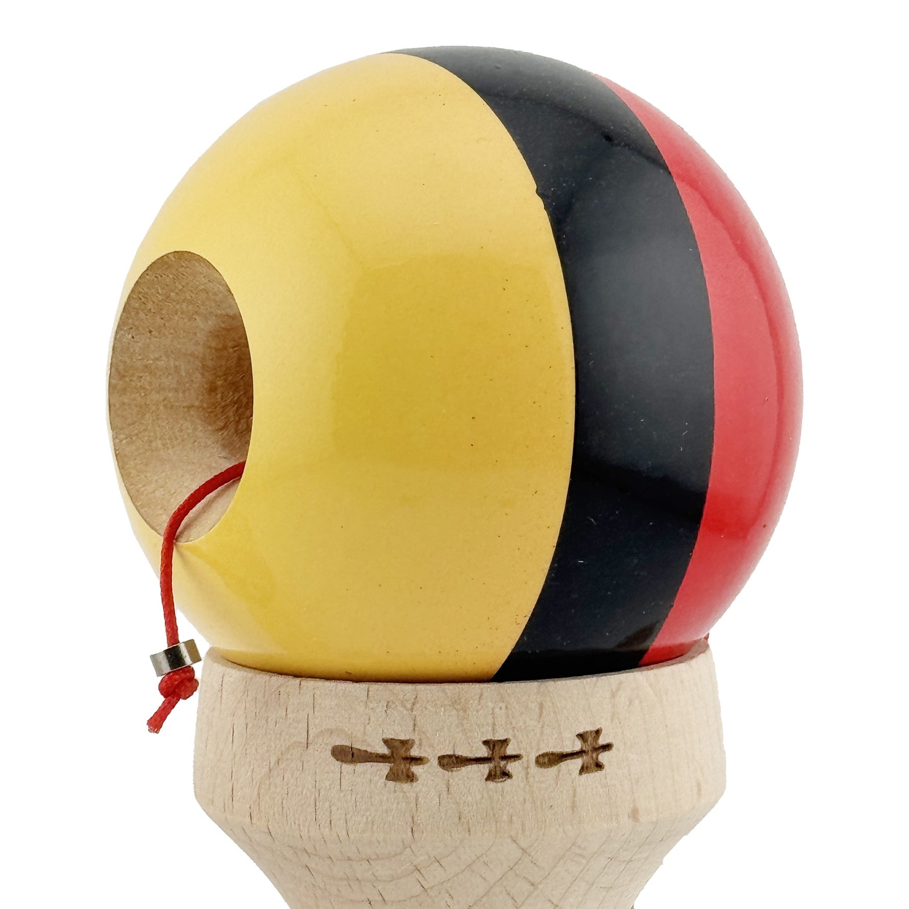 Kendama X Originala, Profesionala, Flippy, Super Sticky cu Cupe Mari KING SIZE V3, Gaura in Baza, Rulment Metalic, din