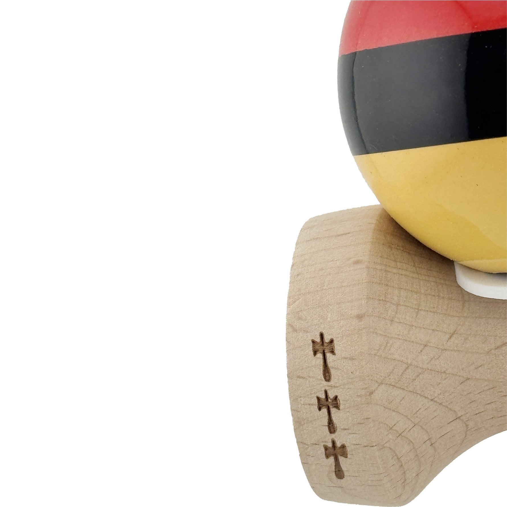 Kendama X Originala, Profesionala, Flippy, Super Sticky cu Cupe Mari KING SIZE V3, Gaura in Baza, Rulment Metalic, din