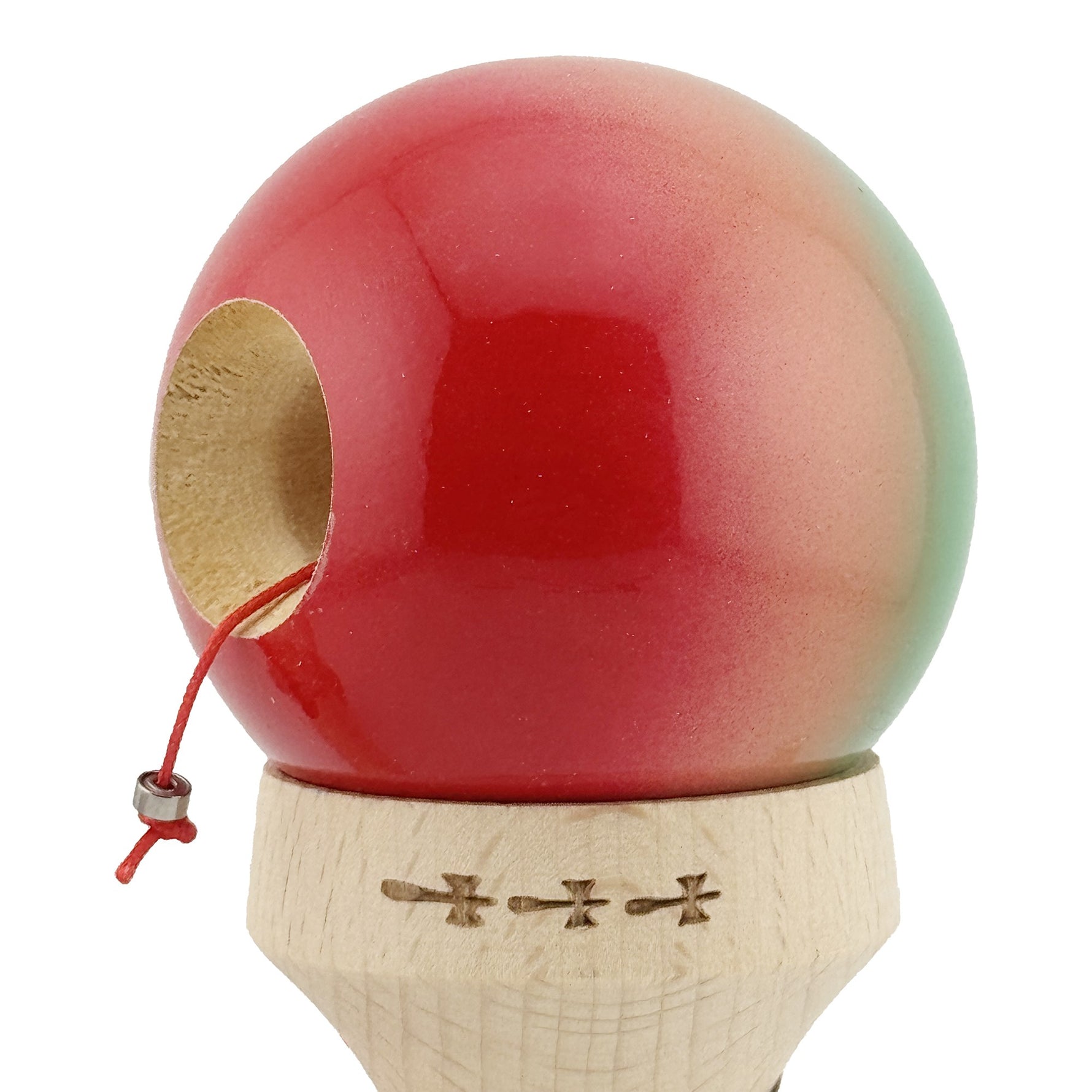 Kendama X Originala, Profesionala, Flippy, Super Sticky cu Cupe Mari KING SIZE V3, Gaura in Baza, Rulment Metalic, din