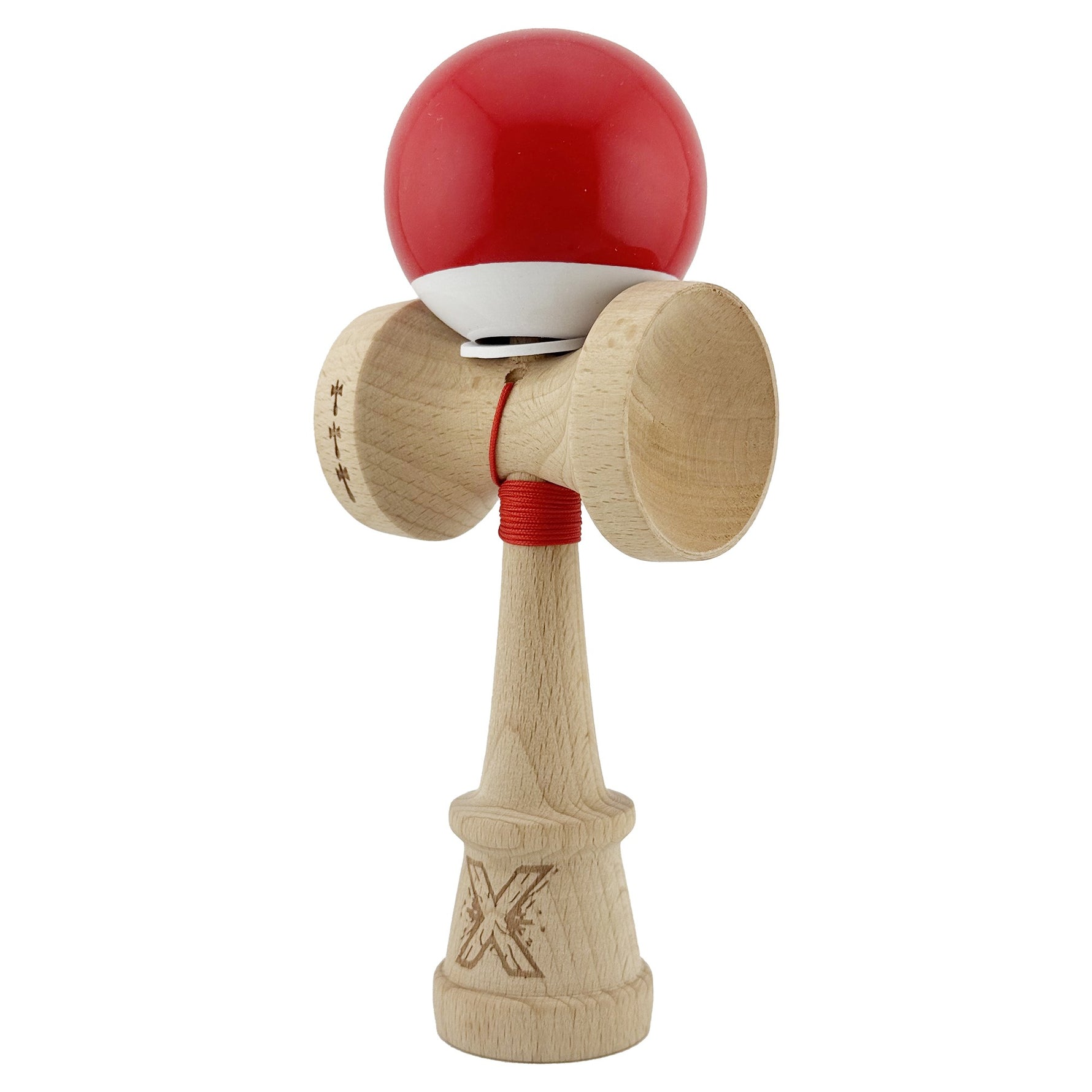 Kendama X Originala, Profesionala, Flippy, Super Sticky cu Cupe Mari KING SIZE V3, Gaura in Baza, Rulment Metalic, din