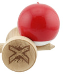 Kendama X Originala, Profesionala, Flippy, Super Sticky cu Cupe Mari KING SIZE V3, Gaura in Baza, Rulment Metalic, din