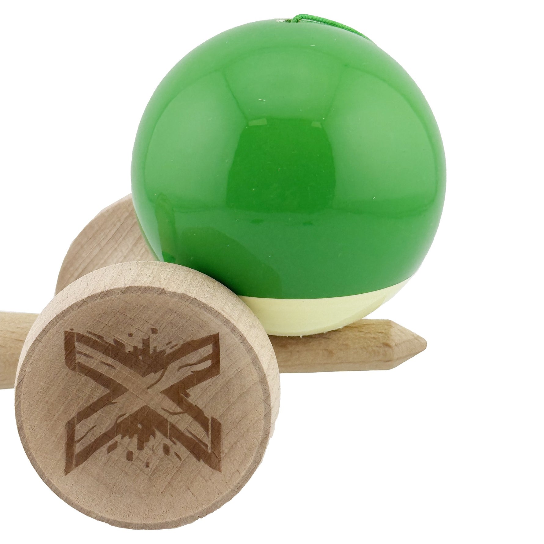 Kendama X Originala, Profesionala, Flippy, Super Sticky cu Cupe Mari KING SIZE V3, Gaura in Baza, Rulment Metalic, din