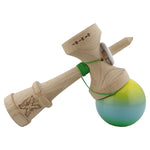 Kendama X Originala, Profesionala, Flippy, Super Sticky cu Cupe Mari KING SIZE V3, Gaura in Baza, Rulment Metalic, din