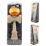 Kendama X Originala, Profesionala, Flippy, Super Sticky cu Cupe Mari KING SIZE V3, Gaura in Baza, Rulment Metalic, din