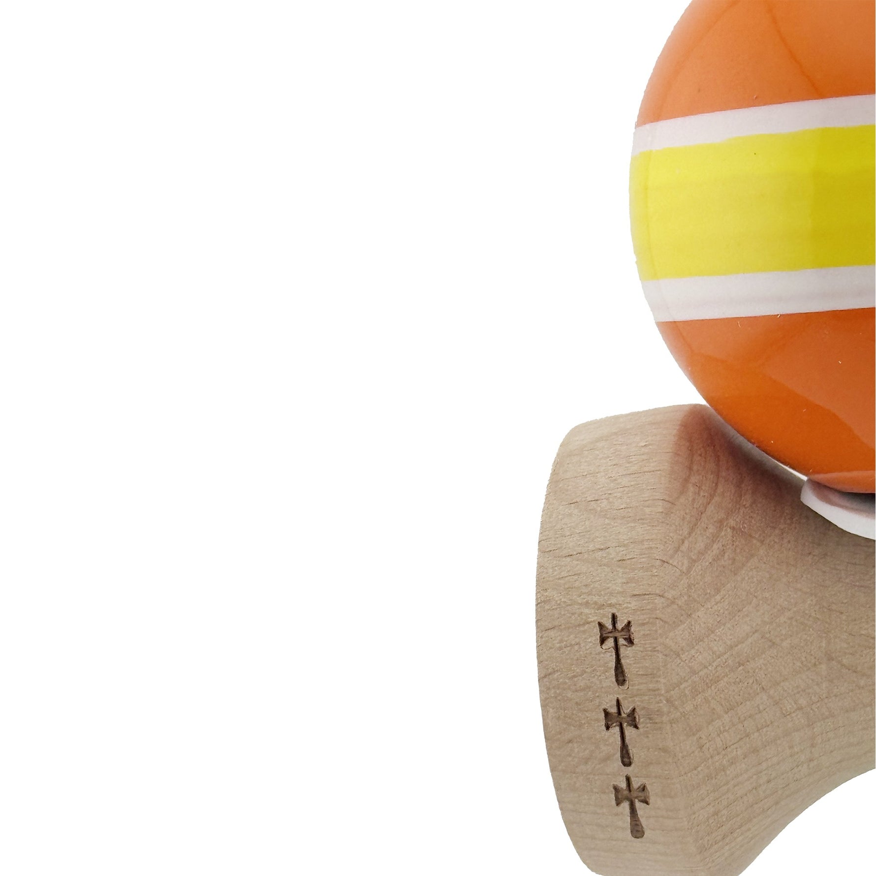 Kendama X Originala, Profesionala, Flippy, Super Sticky cu Cupe Mari KING SIZE V3, Gaura in Baza, Rulment Metalic, din