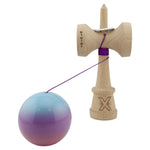 Kendama X Originala, Profesionala, Flippy, Super Sticky cu Cupe Mari KING SIZE V3, Gaura in Baza, Rulment Metalic, din