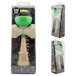 Kendama X Originala, Profesionala, Flippy, Super Sticky cu Cupe Mari KING SIZE V3, Gaura in Baza, Rulment Metalic, din