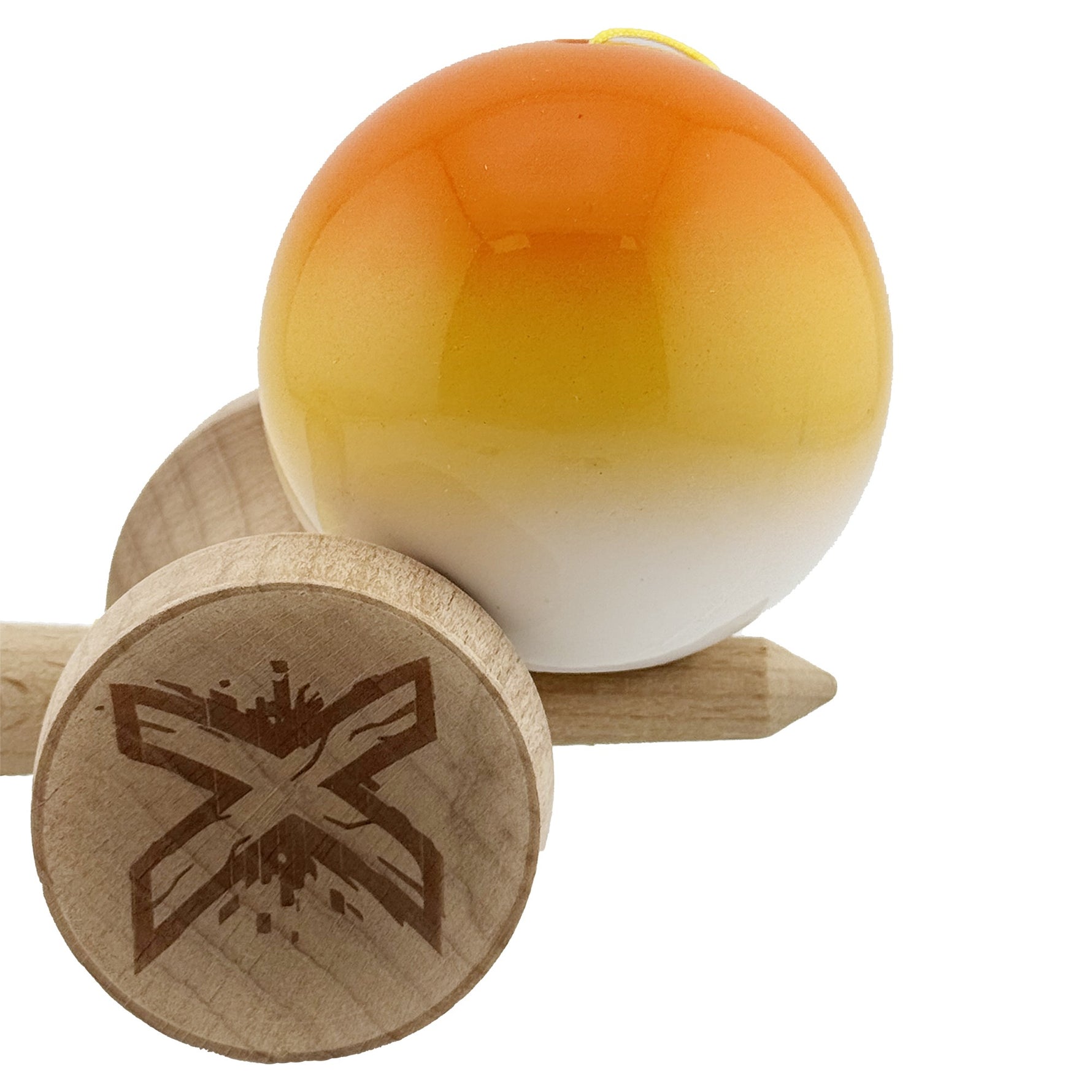 Kendama X Originala, Profesionala, Flippy, Super Sticky cu Cupe Mari KING SIZE V3, Gaura in Baza, Rulment Metalic, din