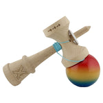 Kendama X Originala, Profesionala, Flippy, Super Sticky cu Cupe Mari KING SIZE V3, Gaura in Baza, Rulment Metalic, din