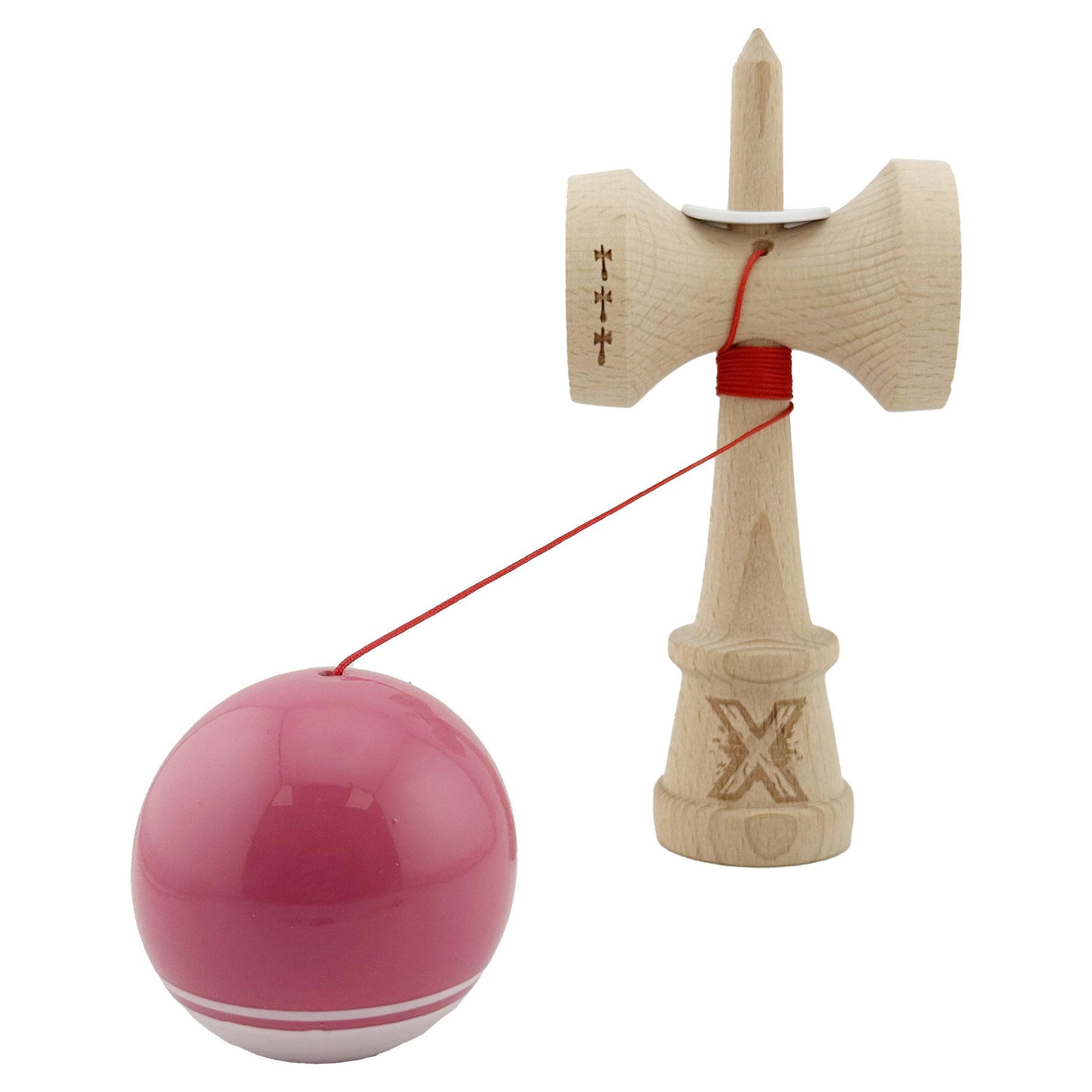 Kendama X Originala, Profesionala, Flippy, Super Sticky cu Cupe Mari KING SIZE V3, Gaura in Baza, Rulment Metalic, din
