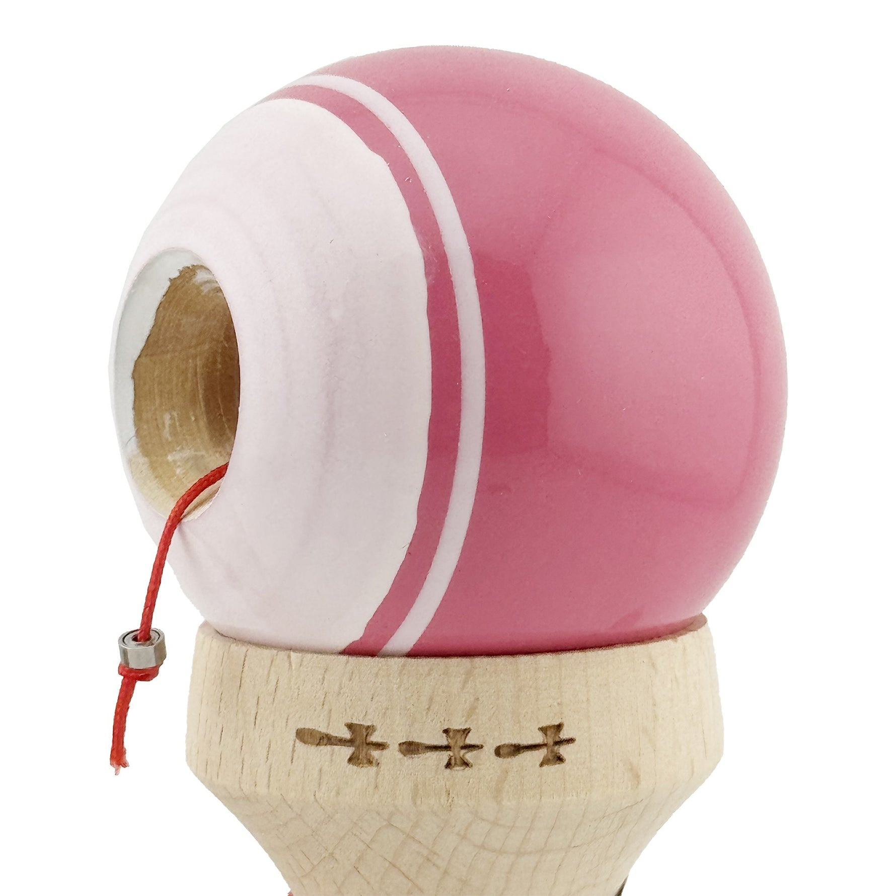 Kendama X Originala, Profesionala, Flippy, Super Sticky cu Cupe Mari KING SIZE V3, Gaura in Baza, Rulment Metalic, din