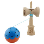 Kendama X Originala, Profesionala, Flippy, Super Sticky cu Cupe Mari KING SIZE V3, Gaura in Baza, Rulment Metalic, din