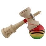 Kendama X Originala, Profesionala, Flippy, Super Sticky cu Cupe Mari KING SIZE V3, Gaura in Baza, Rulment Metalic, din