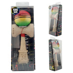 Kendama X Originala, Profesionala, Flippy, Super Sticky cu Cupe Mari KING SIZE V3, Gaura in Baza, Rulment Metalic, din