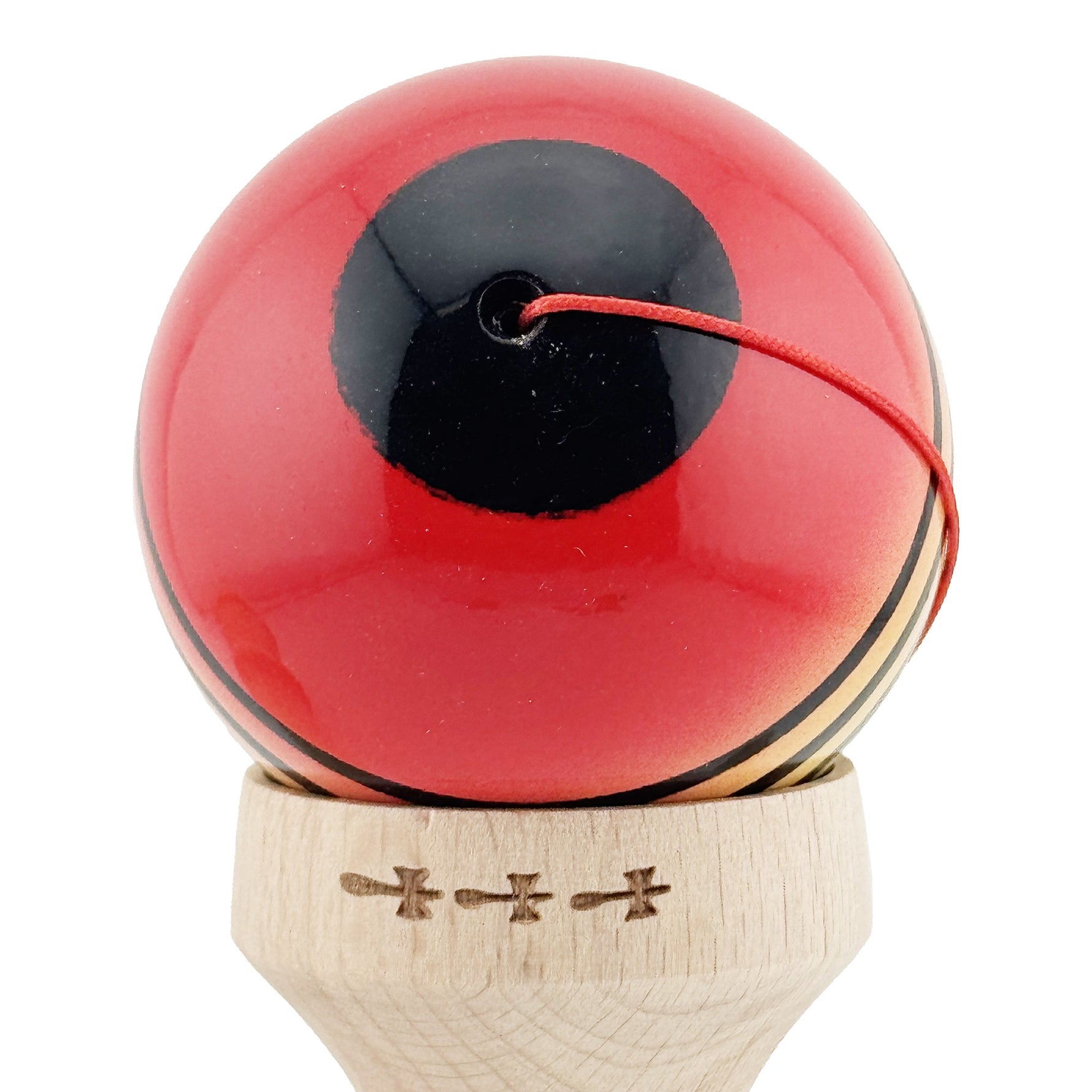Kendama X Originala, Profesionala, Flippy, Super Sticky cu Cupe Mari KING SIZE V3, Gaura in Baza, Rulment Metalic, din