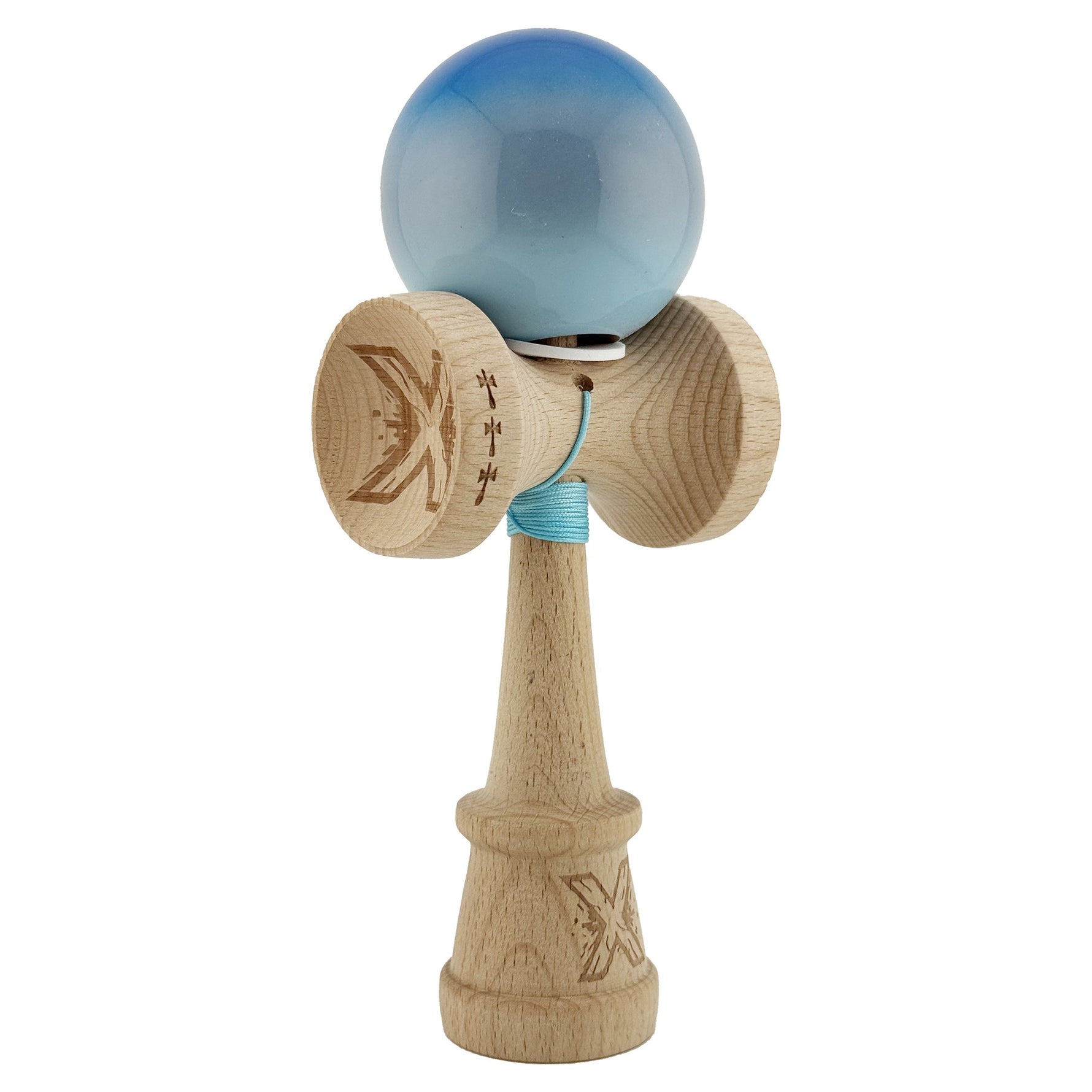 Kendama X Originala, Profesionala, Flippy, Super Sticky cu Cupe Mari KING SIZE V3, Gaura in Baza, Rulment Metalic, din