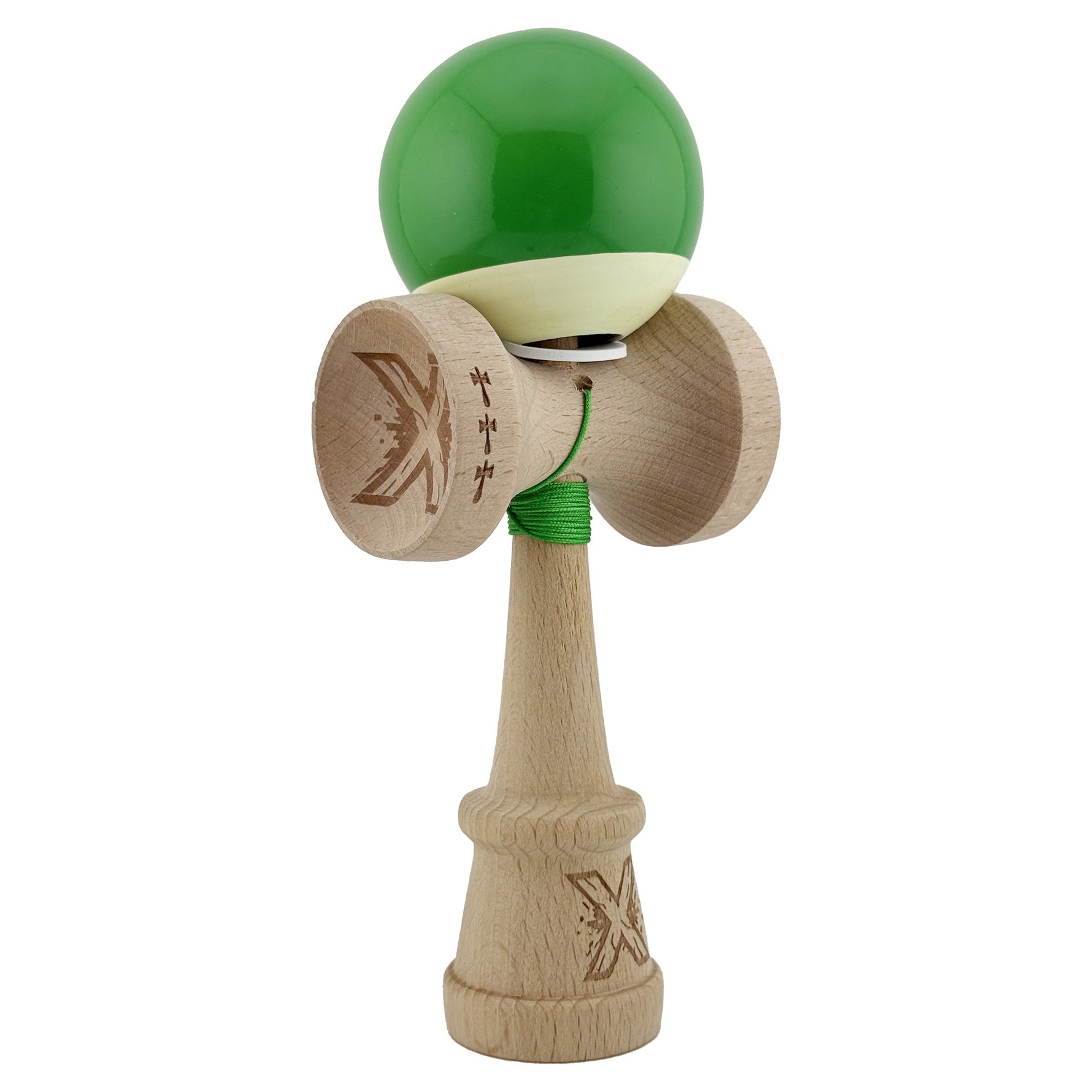Kendama X Originala, Profesionala, Flippy, Super Sticky cu Cupe Mari KING SIZE V3, Gaura in Baza, Rulment Metalic, din