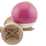 Kendama X Originala, Profesionala, Flippy, Super Sticky cu Cupe Mari KING SIZE V3, Gaura in Baza, Rulment Metalic, din