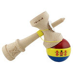 Kendama X Originala, Profesionala, Flippy, Tricolor Edition Stil Romanesc, Super Sticky cu Cupe Mari KING SIZE V3,