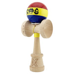 Kendama X Originala, Profesionala, Flippy, Tricolor Edition Vampir Dracula, Super Sticky cu Cupe Mari KING SIZE V3,