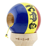 Kendama X Originala, Profesionala, Flippy, Tricolor Edition Vampir Dracula, Super Sticky cu Cupe Mari KING SIZE V3,