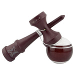 Kendama X Originala, Profesionala, Flippy, Super Sticky Legendary, Rulment Metalic cu Ata 55 cm, Alb/Maro