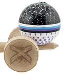 Kendama X Originala, Profesionala, Flippy, RAINDROPS, Super Sticky cu Cupe Mari KING SIZE V3, Gaura in Baza, Rulment