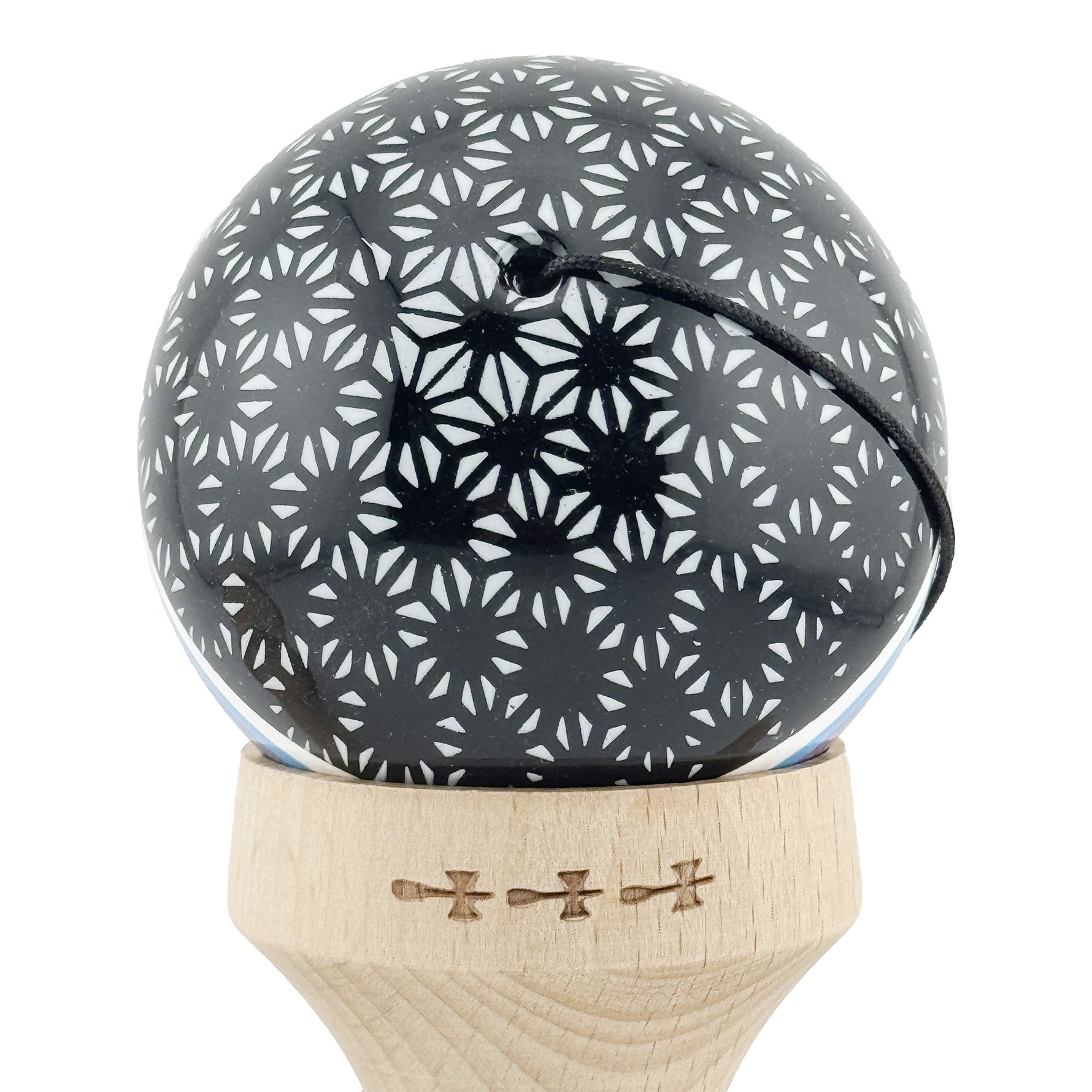 Kendama X Originala, Profesionala, Flippy, RAINDROPS, Super Sticky cu Cupe Mari KING SIZE V3, Gaura in Baza, Rulment