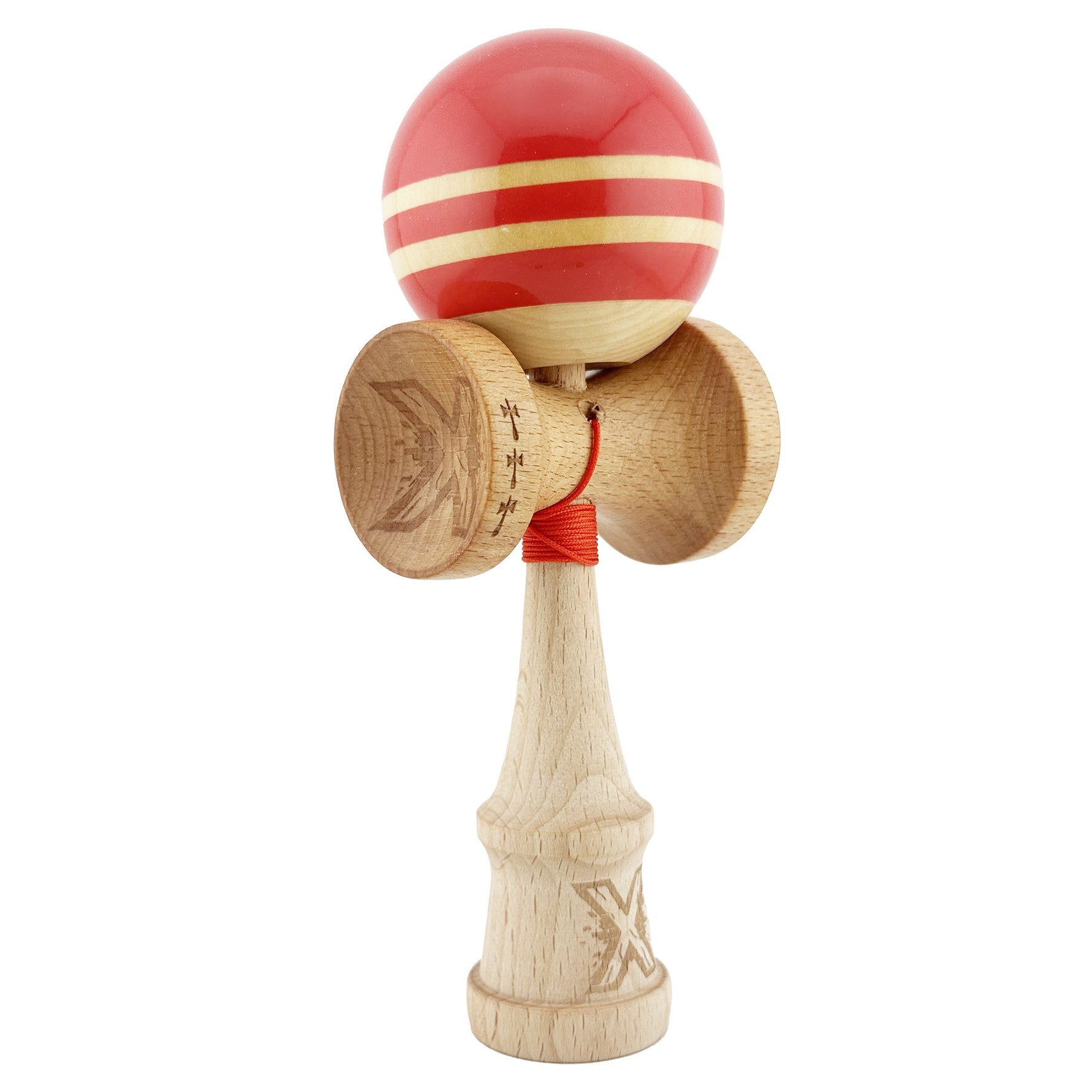 Kendama X Rainbow Originala, Profesionala, Flippy, Big Cups V2, Super Sticky cu Cupe Mari, Rulment Metalic, din lemn 18