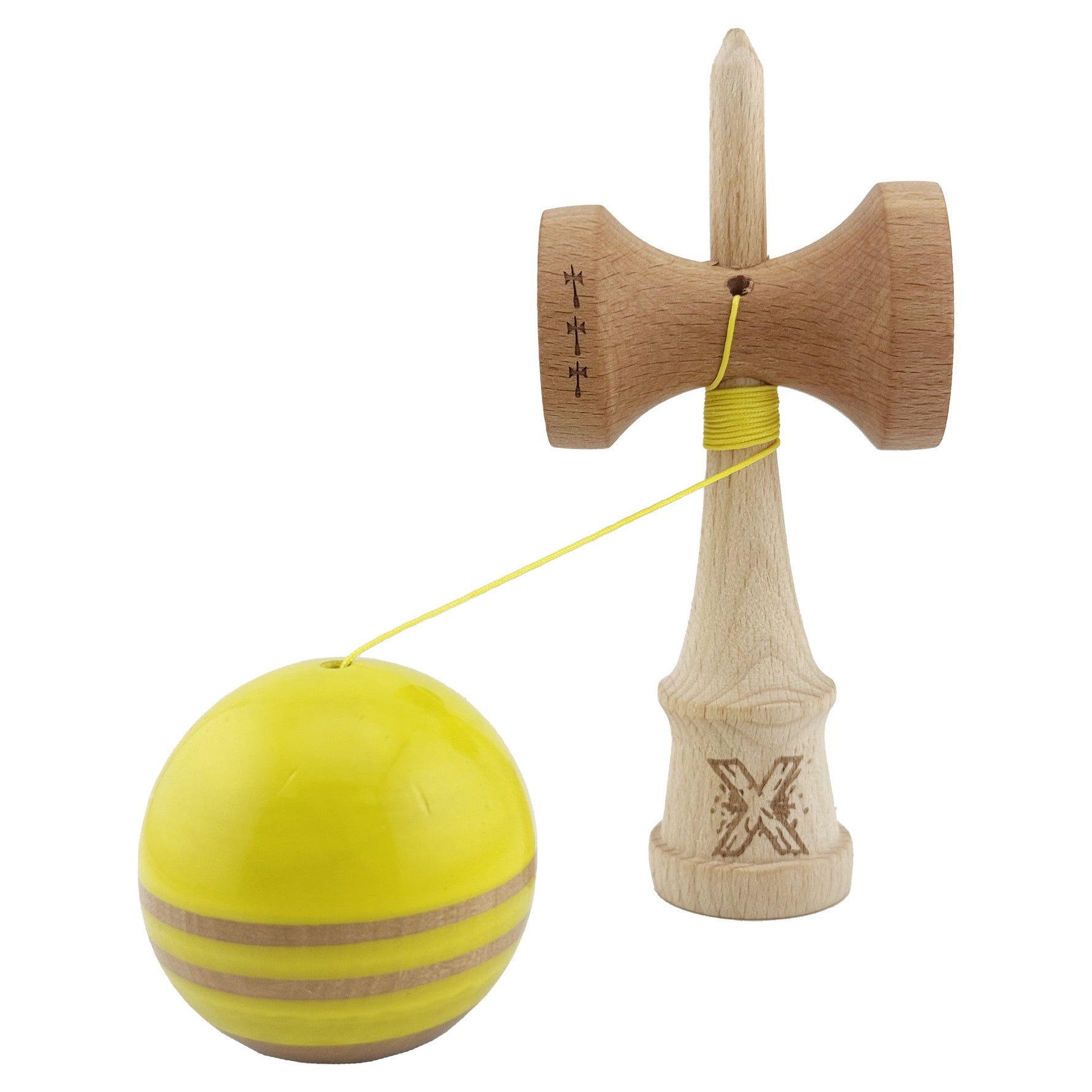 Kendama X Rainbow Originala, Profesionala, Flippy, Big Cups V2, Super Sticky cu Cupe Mari, Rulment Metalic, din lemn 18