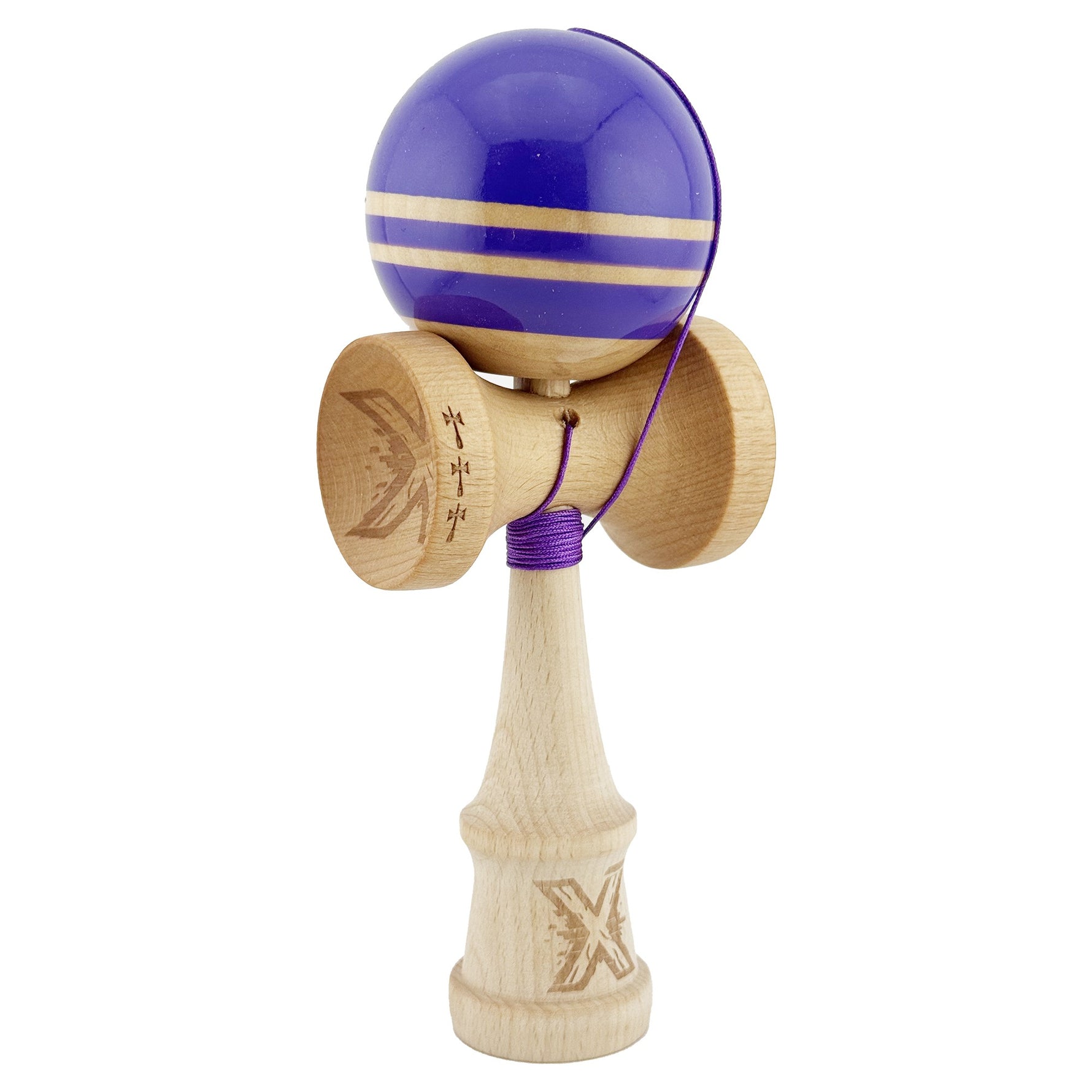 Kendama X Rainbow Originala, Profesionala, Flippy, Big Cups V2, Super Sticky cu Cupe Mari, Rulment Metalic, din lemn 18