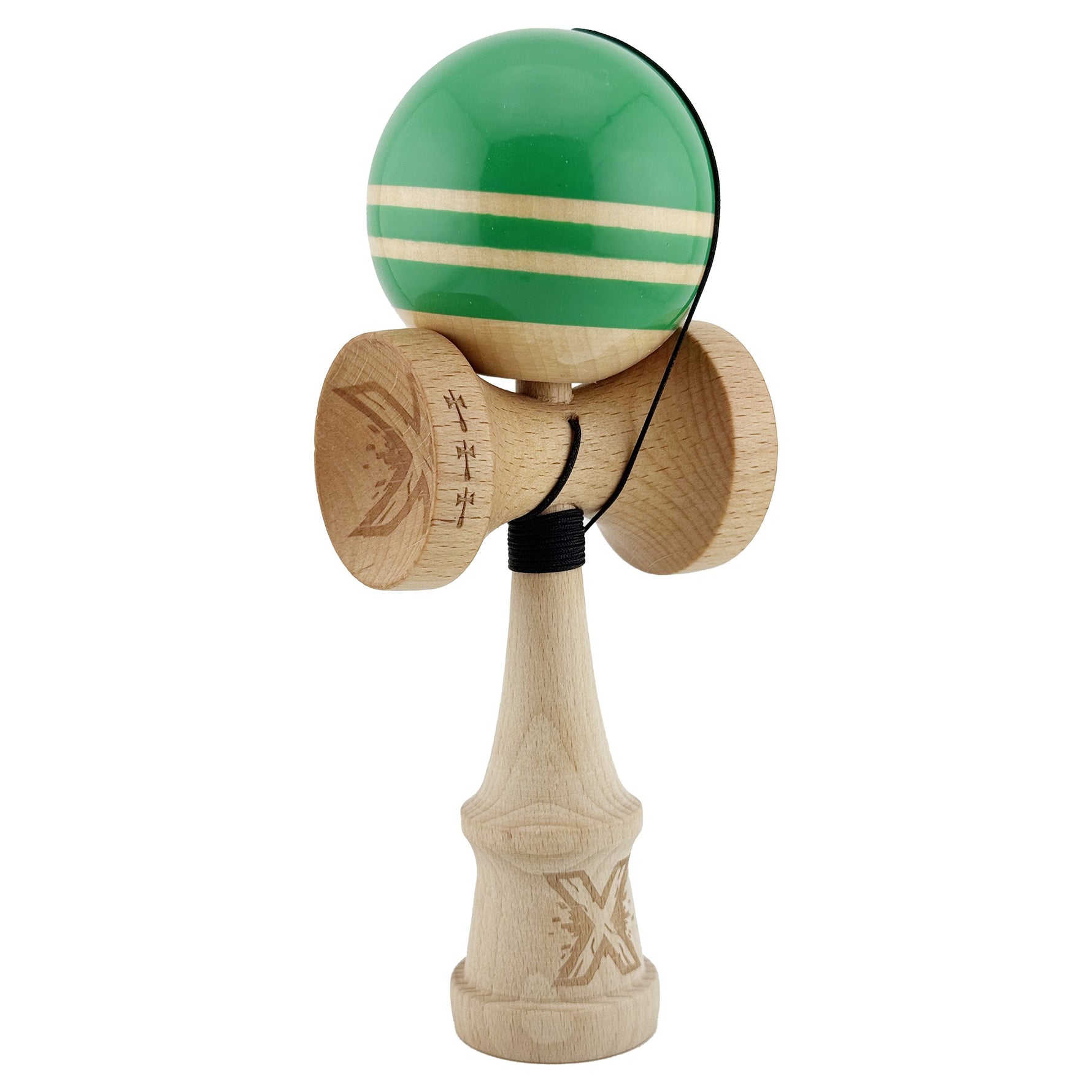 Kendama X Rainbow Originala, Profesionala, Flippy, Big Cups V2, Super Sticky cu Cupe Mari, Rulment Metalic, din lemn 18