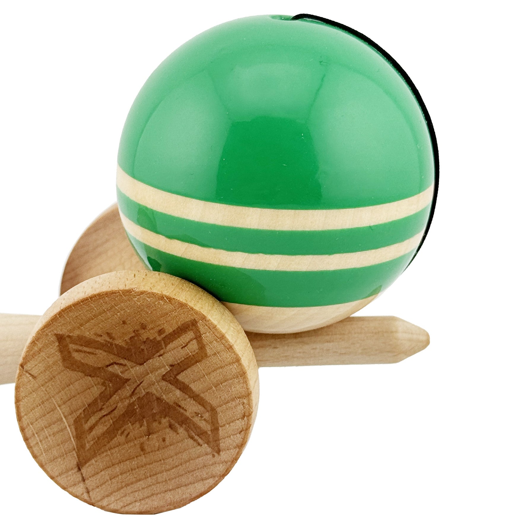 Kendama X Rainbow Originala, Profesionala, Flippy, Big Cups V2, Super Sticky cu Cupe Mari, Rulment Metalic, din lemn 18