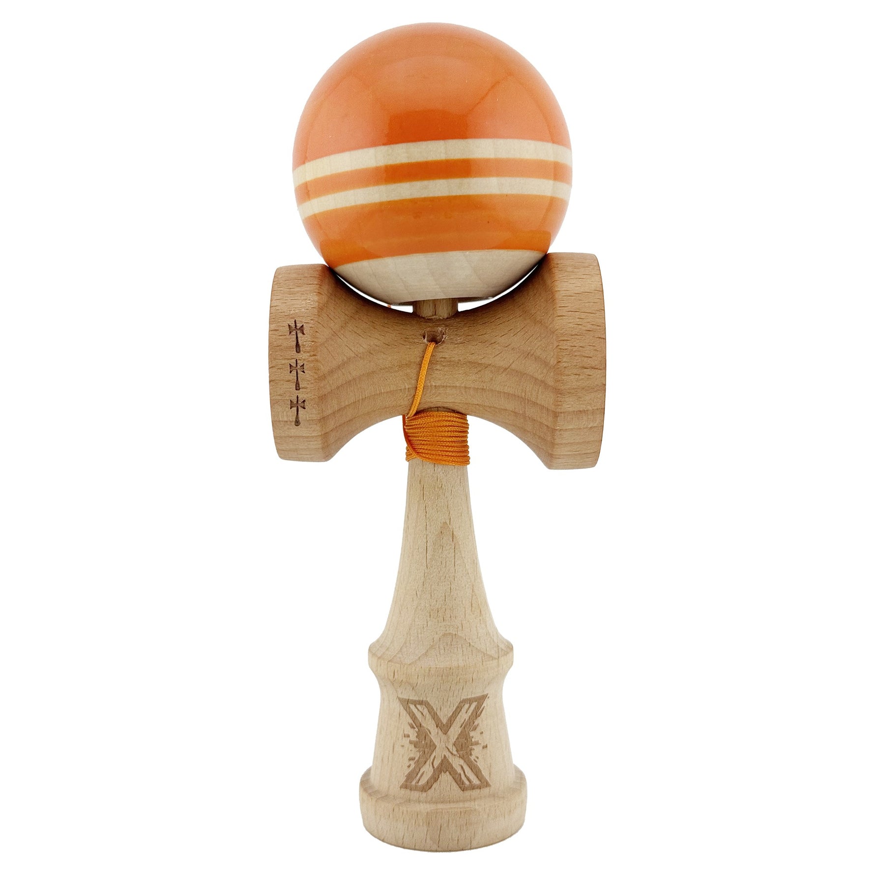 Kendama X Rainbow Originala, Profesionala, Flippy, Big Cups V2, Super Sticky cu Cupe Mari, Rulment Metalic, din lemn 18