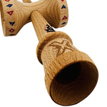Kendama X TE IUBESC Originala, Profesionala, Flippy, Super Sticky cu Cupe Mari KING SIZE V3, Gaura in Baza, Rulment