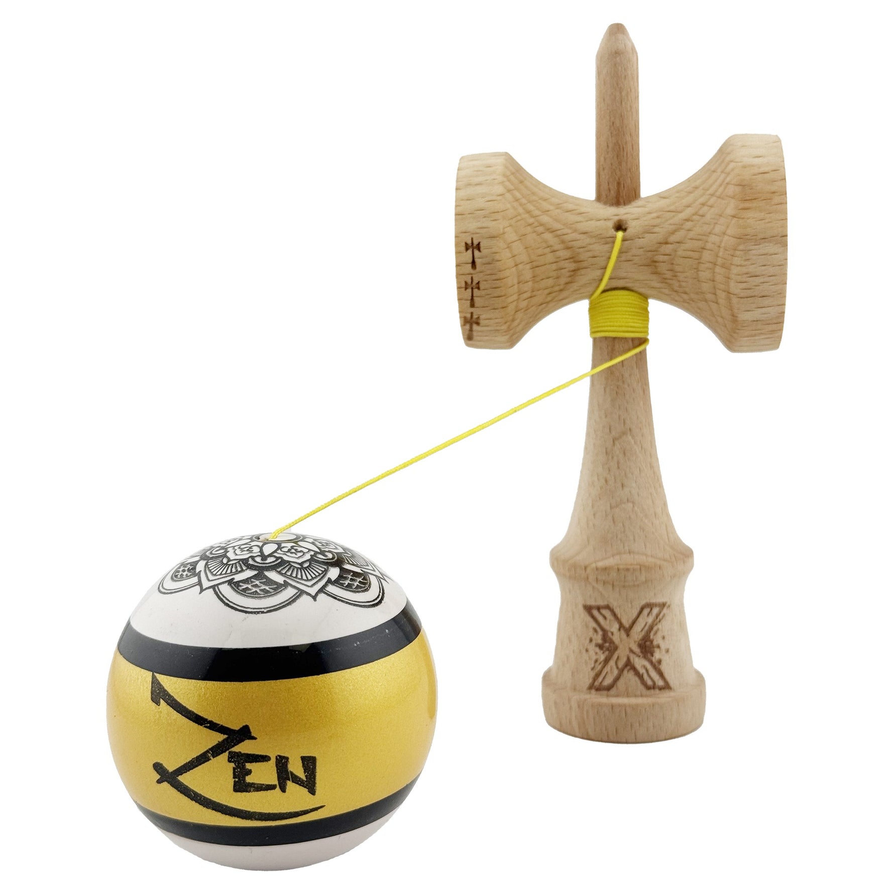 Kendama X ZEN Originala, Profesionala, Flippy, Big Cups V2, Super Sticky Legendary Cupe Mari, Rulment Metalic cu Ata 55