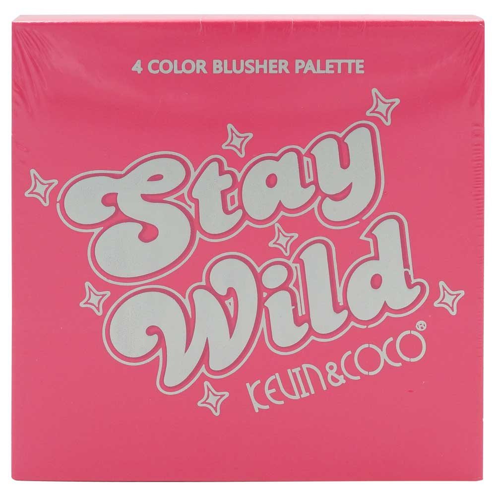 Paleta de Blush, KEVIN&amp;COCO, 4 Culori Stay Wild, 12.2 x 12.2 x 0.9 cm