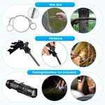Kit supravietuire multifunctional Flippy, Instrumente profesionale, Agatatoare ghiozdan, pentru Camping, Drumetii,
