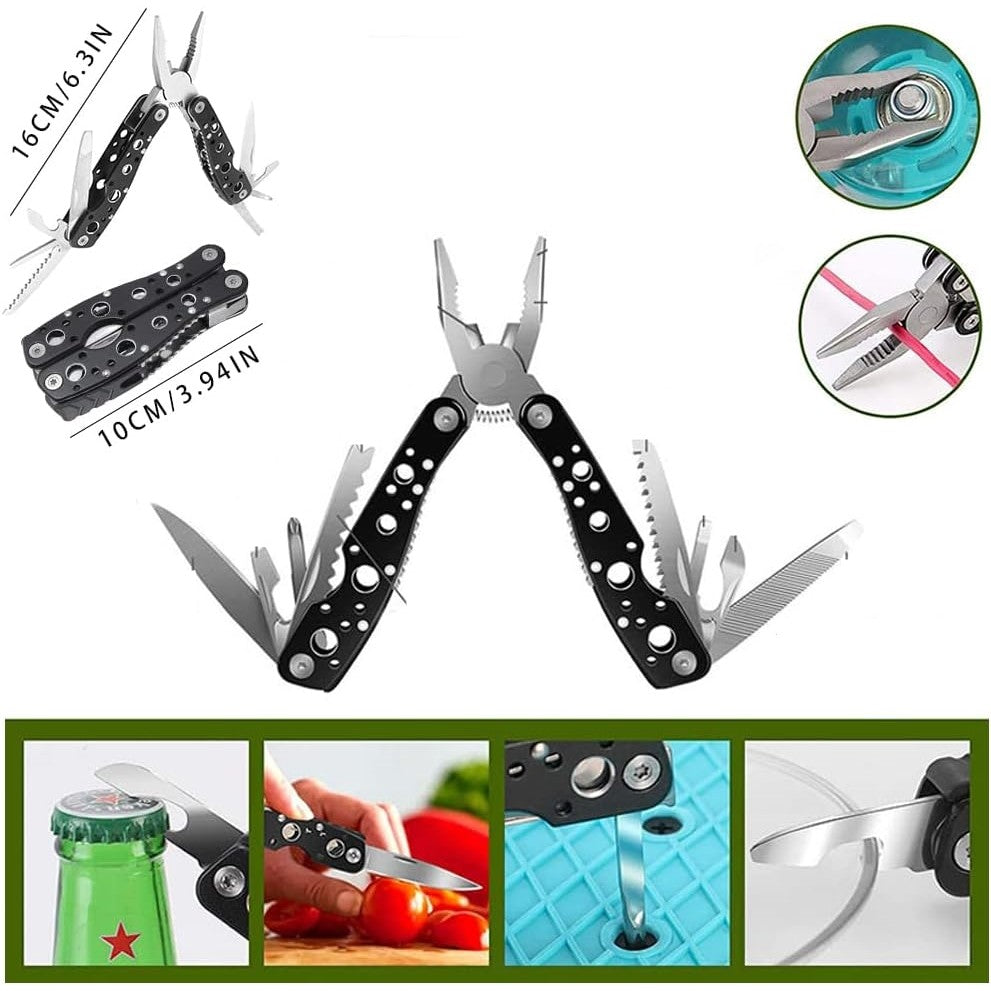 Kit supravietuire multifunctional Flippy, Instrumente profesionale, Agatatoare ghiozdan, pentru Camping, Drumetii,