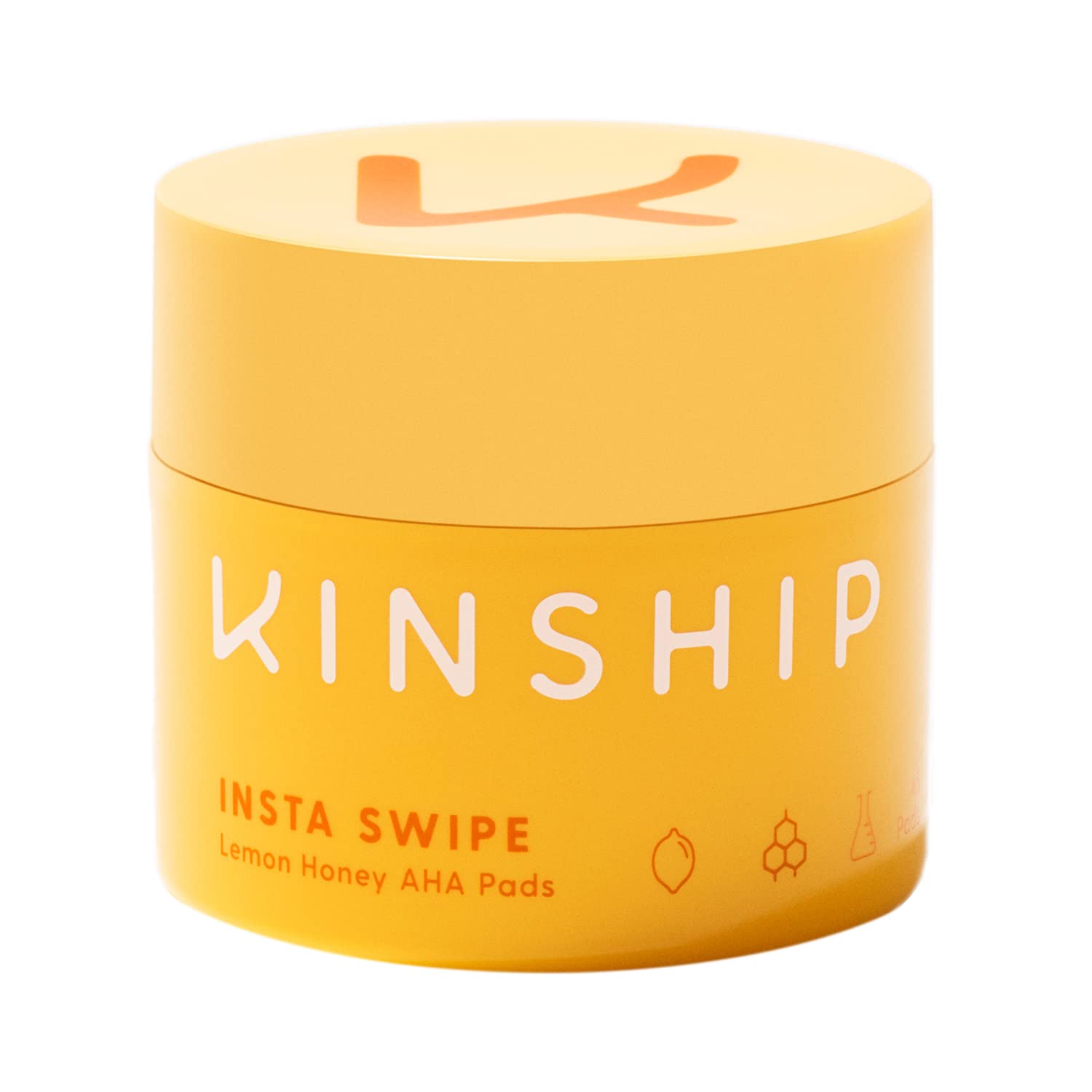 Kinship, Insta Swipe AHA Lemon Honey Pads, Exfoliere, Discuri de peeling, 45 buc.