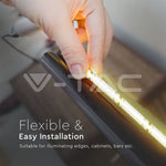 Kit banda LED COB RGB 24V 13W IP20 5m V-tac SKU-2972