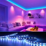 Kit Banda Led RGB SMD 5050 cu Transformator inclus Flippy - Lungime 5 M, 270 LED-uri, Telecomanda 44 taste, pentru TV,