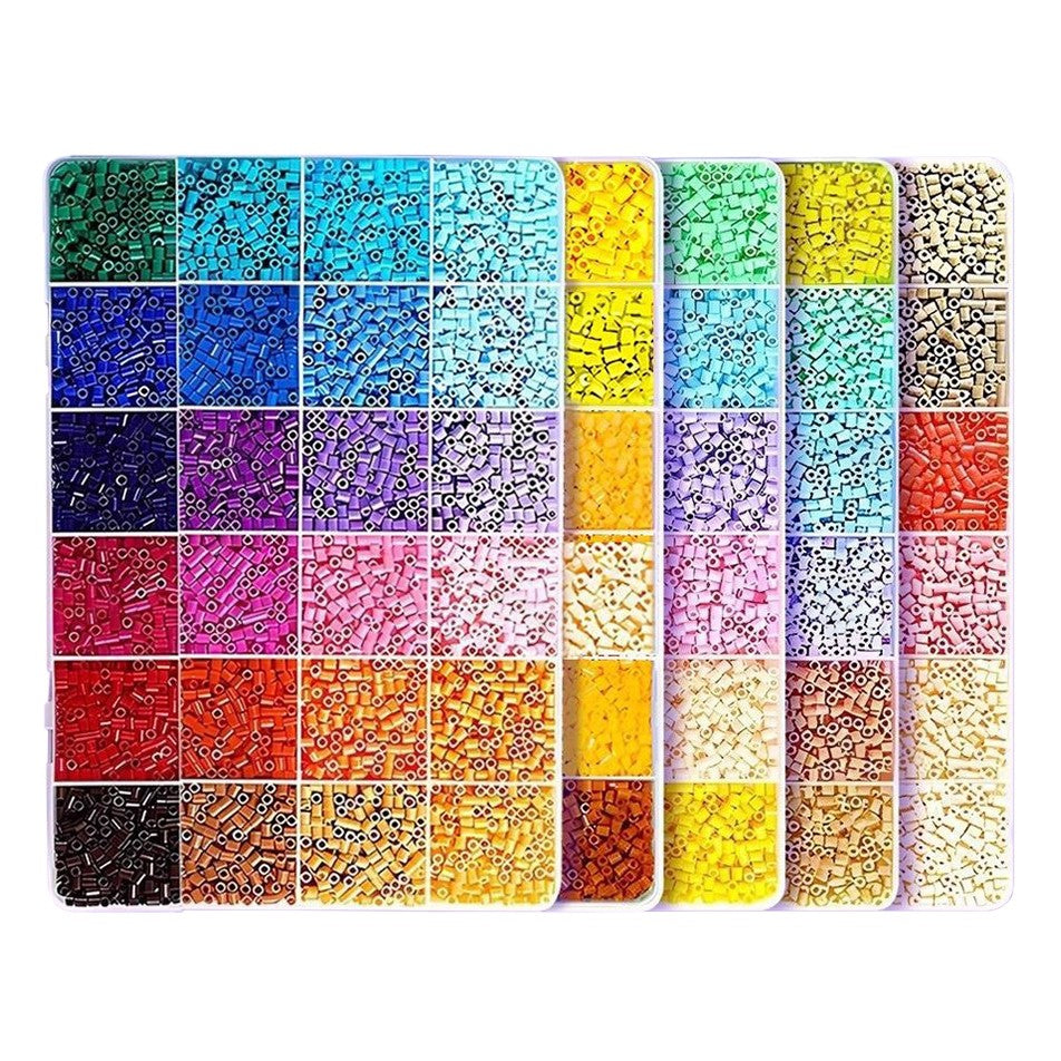 Kit de Margele Perle, Flippy, Set DIY 3D din 120 de Culori, 10000 de piese, Instrumente pentru Margele Incluse, 2.6 mm