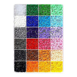 Kit de Margele Perle, Flippy, Set DIY 3D din 24 de Culori, 2000 de piese, Instrumente pentru Margele Incluse, 2.6 mm in