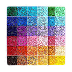 Kit de Margele Perle, Flippy, Set DIY 3D din 48 de Culori, 4000 de piese, Instrumente pentru Margele Incluse, 2.6 mm in